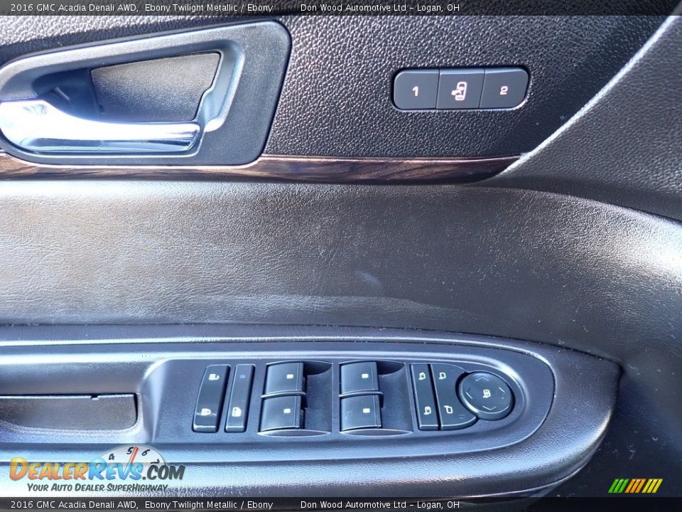 2016 GMC Acadia Denali AWD Ebony Twilight Metallic / Ebony Photo #25