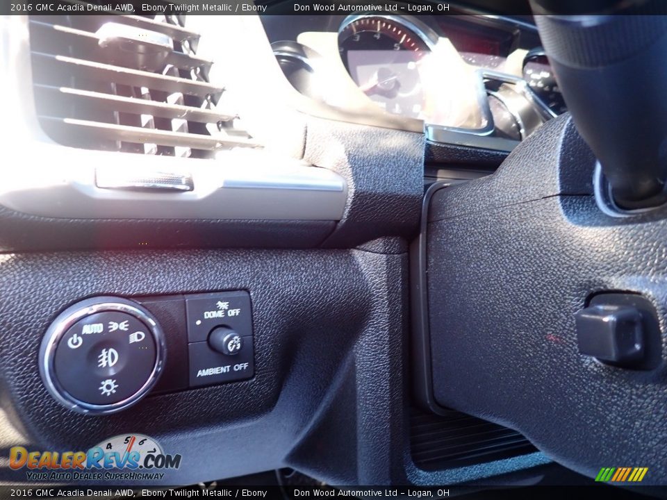 2016 GMC Acadia Denali AWD Ebony Twilight Metallic / Ebony Photo #26