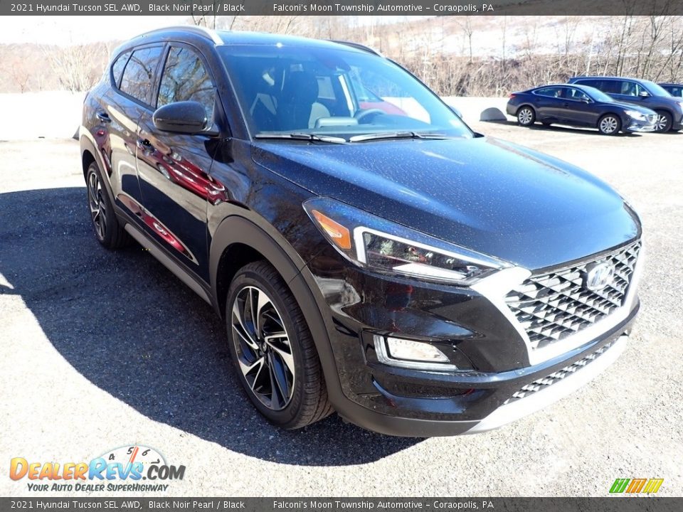 2021 Hyundai Tucson SEL AWD Black Noir Pearl / Black Photo #3