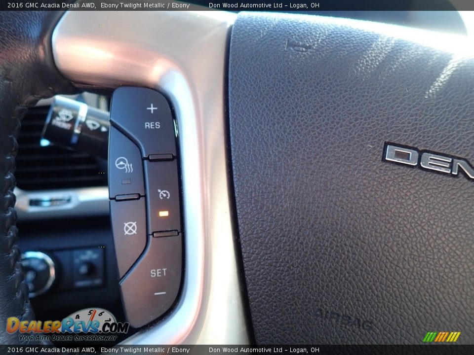 2016 GMC Acadia Denali AWD Ebony Twilight Metallic / Ebony Photo #31