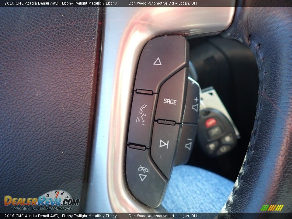 2016 GMC Acadia Denali AWD Ebony Twilight Metallic / Ebony Photo #32