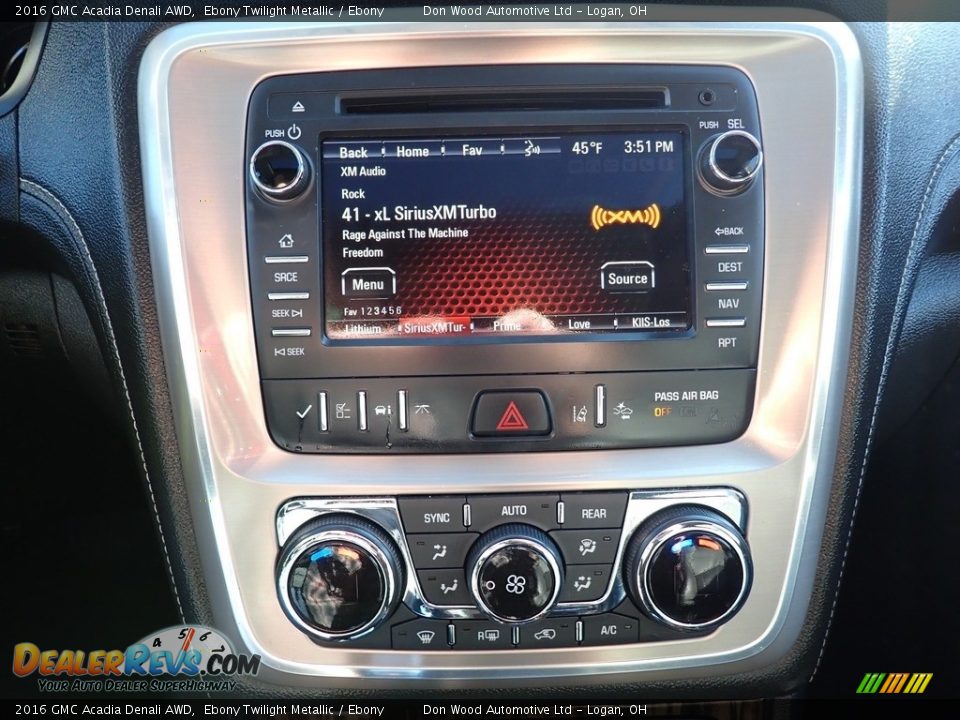 2016 GMC Acadia Denali AWD Ebony Twilight Metallic / Ebony Photo #34