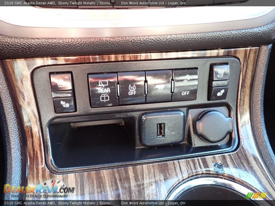 2016 GMC Acadia Denali AWD Ebony Twilight Metallic / Ebony Photo #35
