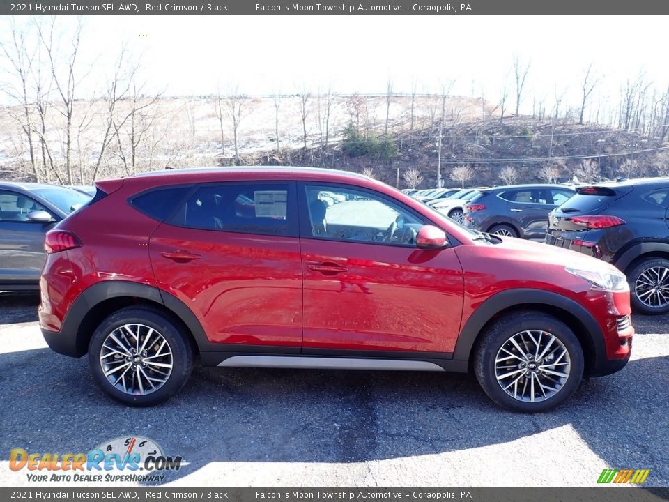 2021 Hyundai Tucson SEL AWD Red Crimson / Black Photo #1