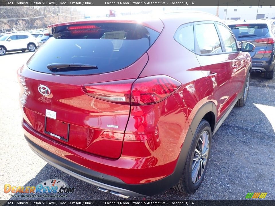 2021 Hyundai Tucson SEL AWD Red Crimson / Black Photo #2