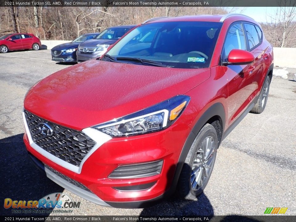 2021 Hyundai Tucson SEL AWD Red Crimson / Black Photo #4