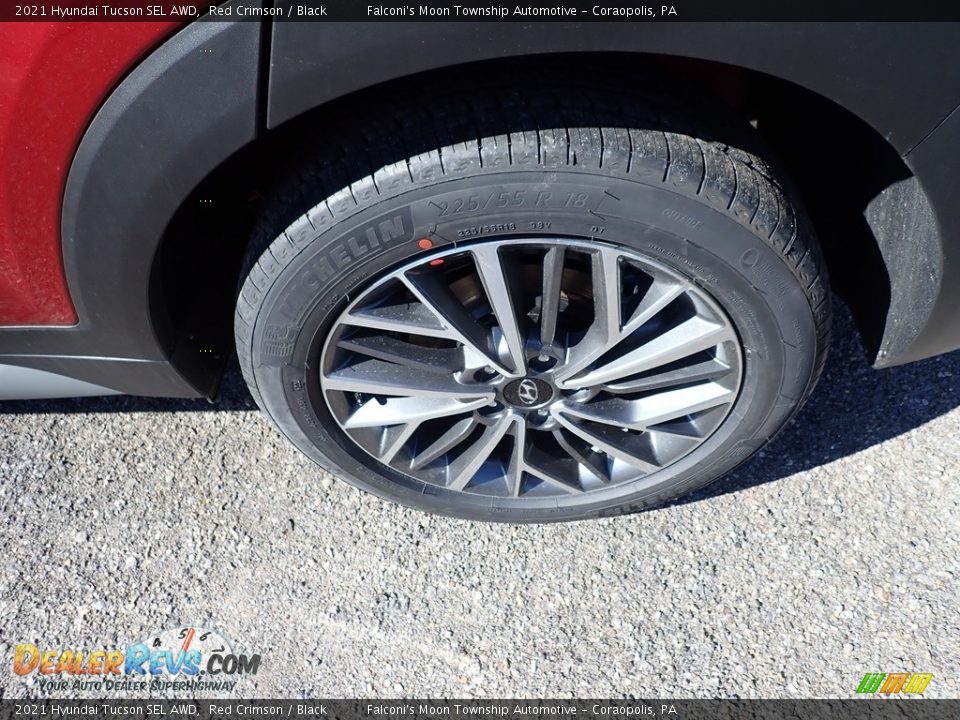 2021 Hyundai Tucson SEL AWD Red Crimson / Black Photo #6