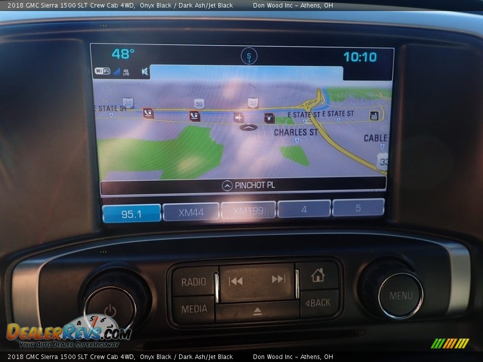 2018 GMC Sierra 1500 SLT Crew Cab 4WD Onyx Black / Dark Ash/Jet Black Photo #3