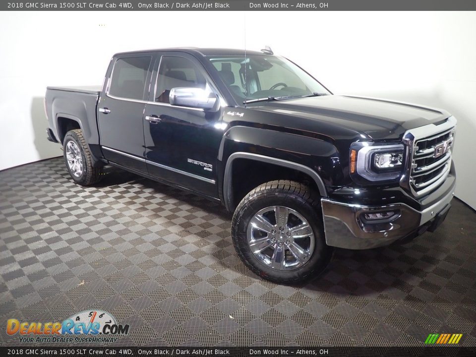 2018 GMC Sierra 1500 SLT Crew Cab 4WD Onyx Black / Dark Ash/Jet Black Photo #5