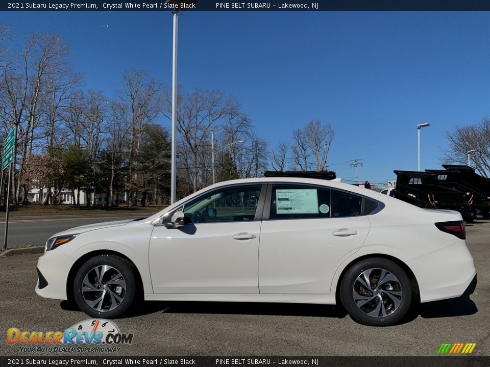 2021 Subaru Legacy Premium Crystal White Pearl / Slate Black Photo #4