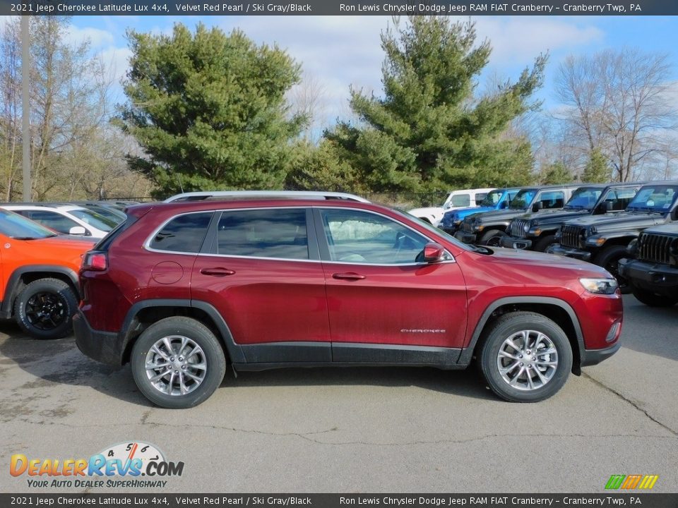 Velvet Red Pearl 2021 Jeep Cherokee Latitude Lux 4x4 Photo #4