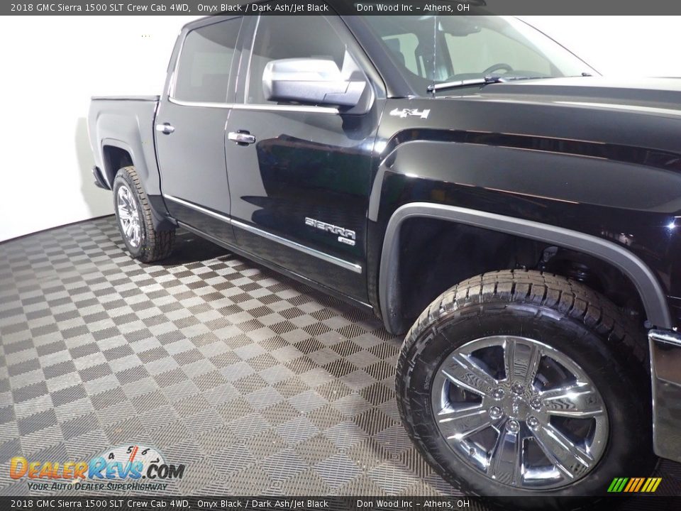 2018 GMC Sierra 1500 SLT Crew Cab 4WD Onyx Black / Dark Ash/Jet Black Photo #6