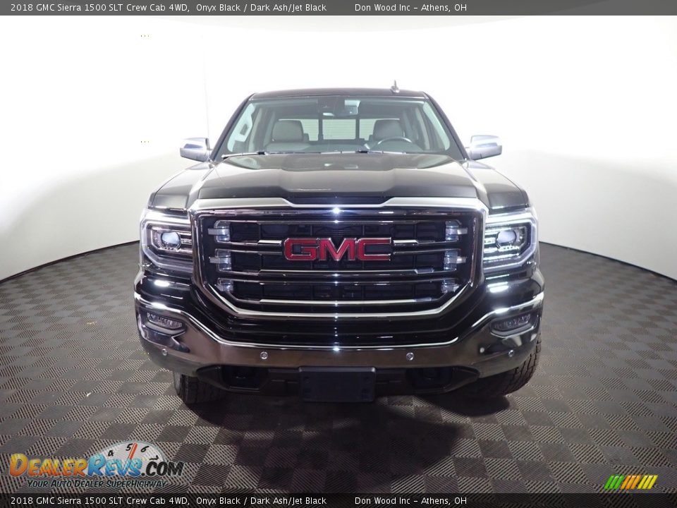 2018 GMC Sierra 1500 SLT Crew Cab 4WD Onyx Black / Dark Ash/Jet Black Photo #7