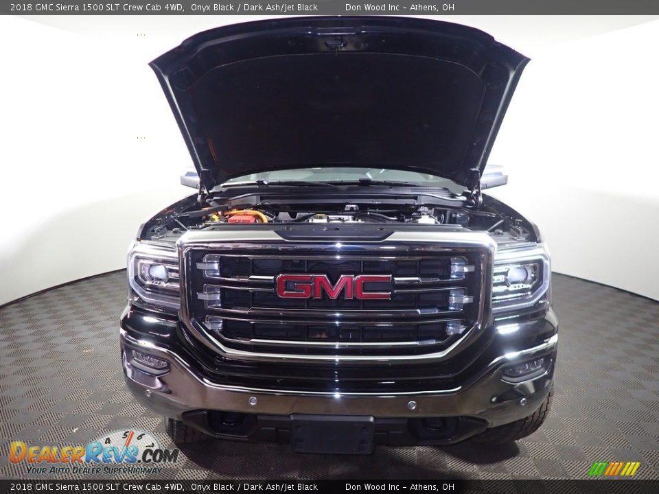 2018 GMC Sierra 1500 SLT Crew Cab 4WD Onyx Black / Dark Ash/Jet Black Photo #8