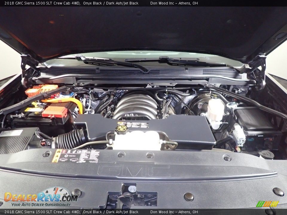 2018 GMC Sierra 1500 SLT Crew Cab 4WD Onyx Black / Dark Ash/Jet Black Photo #9