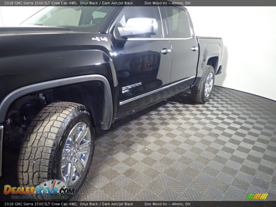 2018 GMC Sierra 1500 SLT Crew Cab 4WD Onyx Black / Dark Ash/Jet Black Photo #12