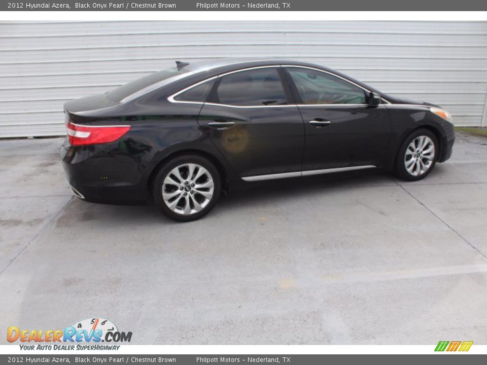 2012 Hyundai Azera Black Onyx Pearl / Chestnut Brown Photo #10