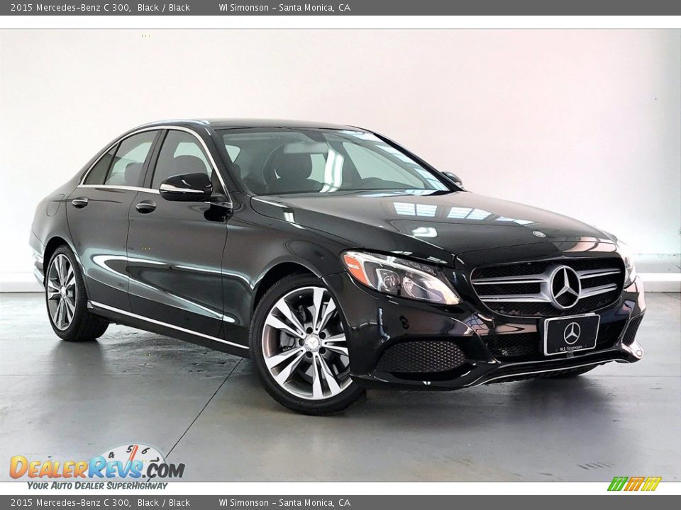 2015 Mercedes-Benz C 300 Black / Black Photo #33