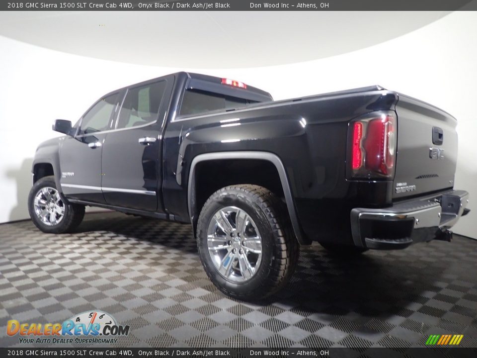 2018 GMC Sierra 1500 SLT Crew Cab 4WD Onyx Black / Dark Ash/Jet Black Photo #13
