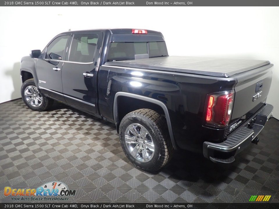 2018 GMC Sierra 1500 SLT Crew Cab 4WD Onyx Black / Dark Ash/Jet Black Photo #14