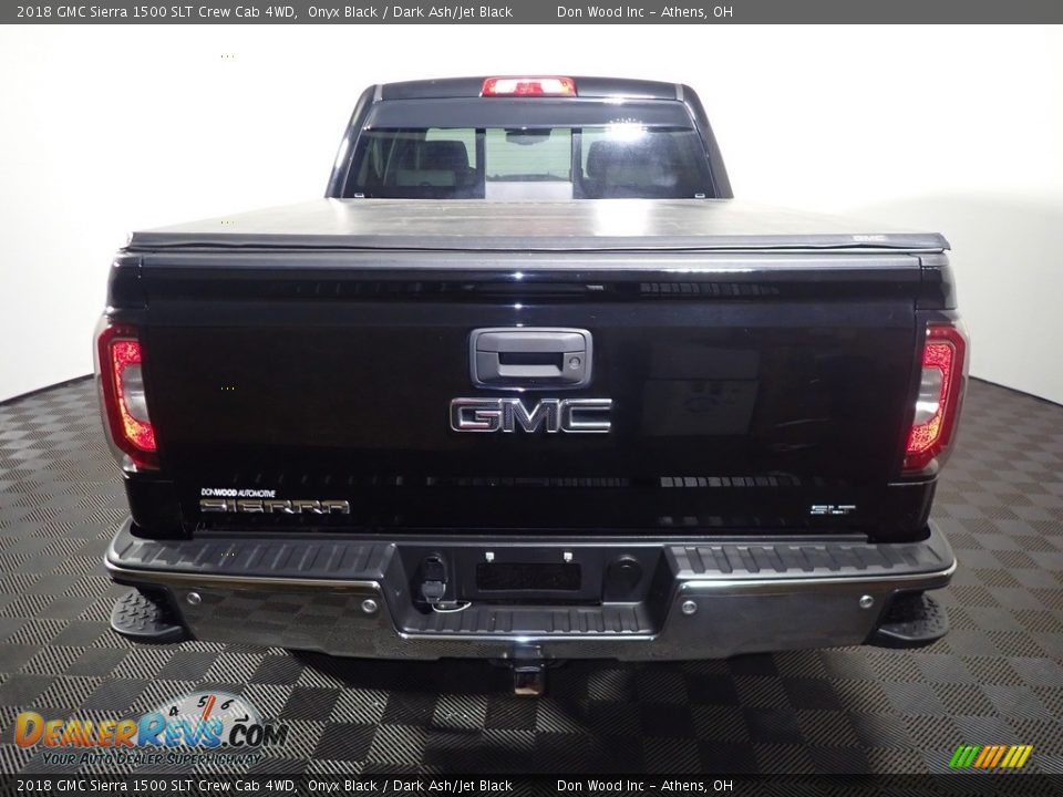2018 GMC Sierra 1500 SLT Crew Cab 4WD Onyx Black / Dark Ash/Jet Black Photo #15