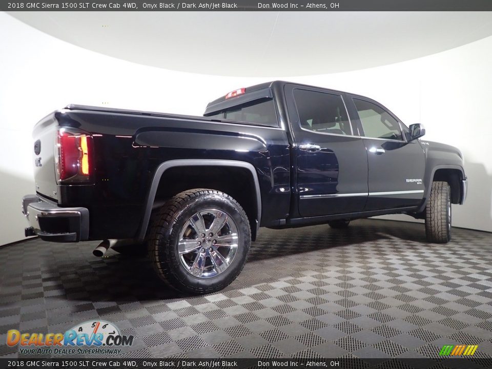 2018 GMC Sierra 1500 SLT Crew Cab 4WD Onyx Black / Dark Ash/Jet Black Photo #17