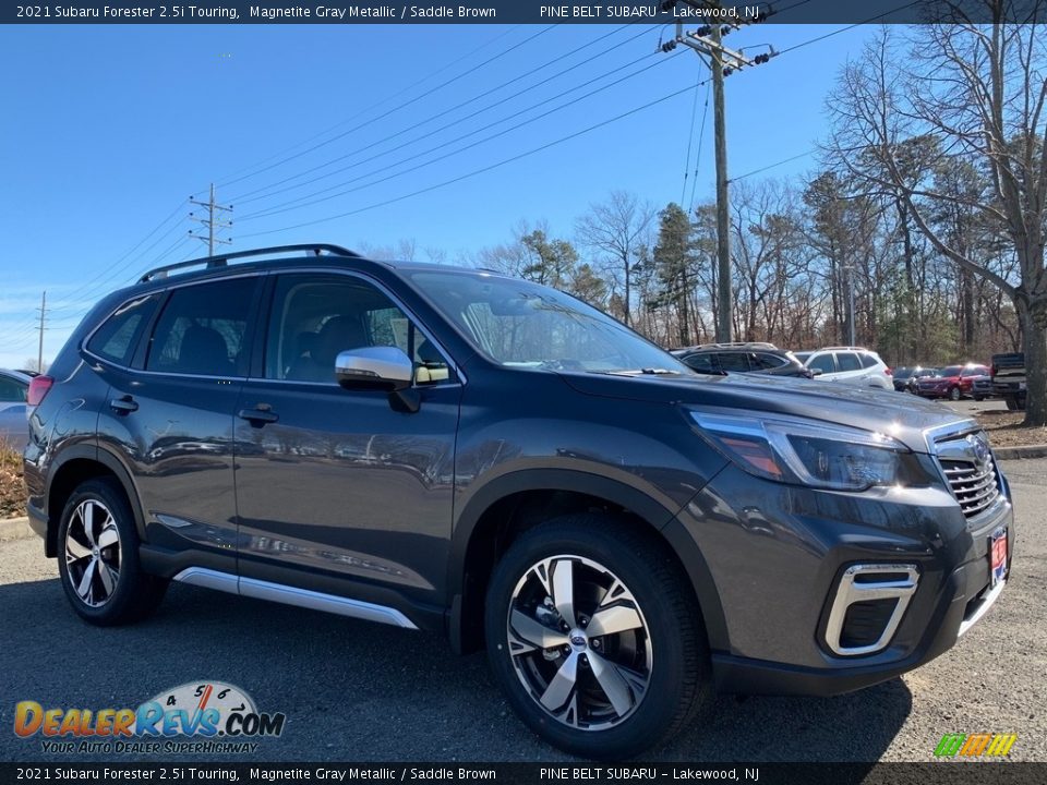 2021 Subaru Forester 2.5i Touring Magnetite Gray Metallic / Saddle Brown Photo #1