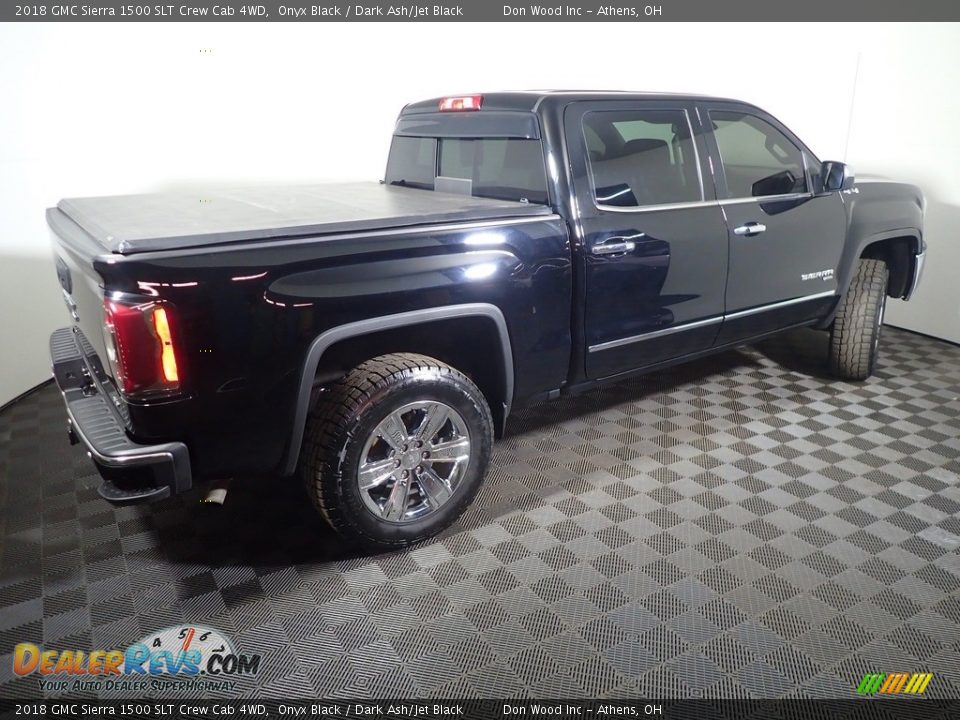 2018 GMC Sierra 1500 SLT Crew Cab 4WD Onyx Black / Dark Ash/Jet Black Photo #18