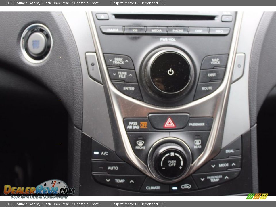 2012 Hyundai Azera Black Onyx Pearl / Chestnut Brown Photo #18
