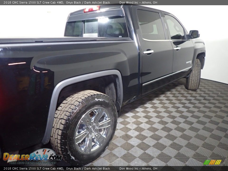 2018 GMC Sierra 1500 SLT Crew Cab 4WD Onyx Black / Dark Ash/Jet Black Photo #20