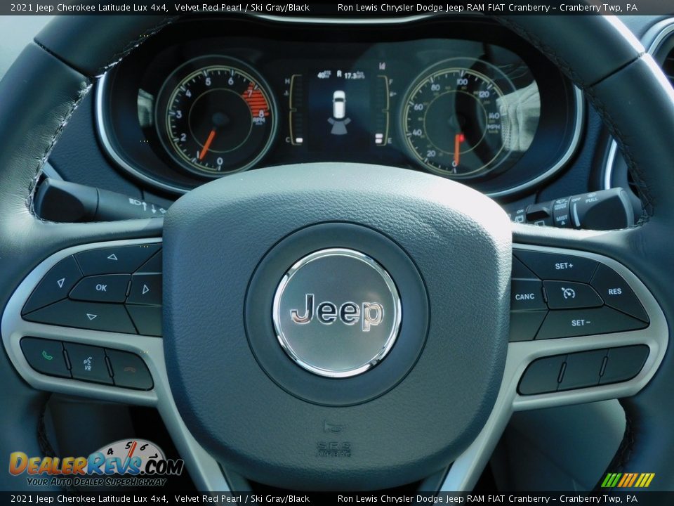2021 Jeep Cherokee Latitude Lux 4x4 Steering Wheel Photo #19