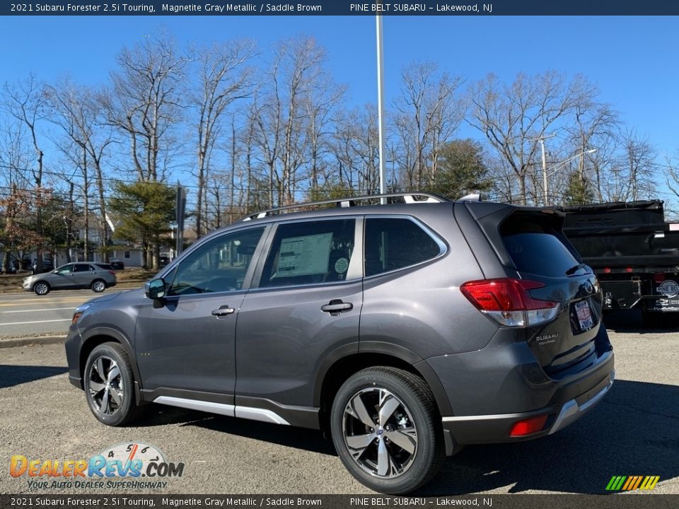 2021 Subaru Forester 2.5i Touring Magnetite Gray Metallic / Saddle Brown Photo #6