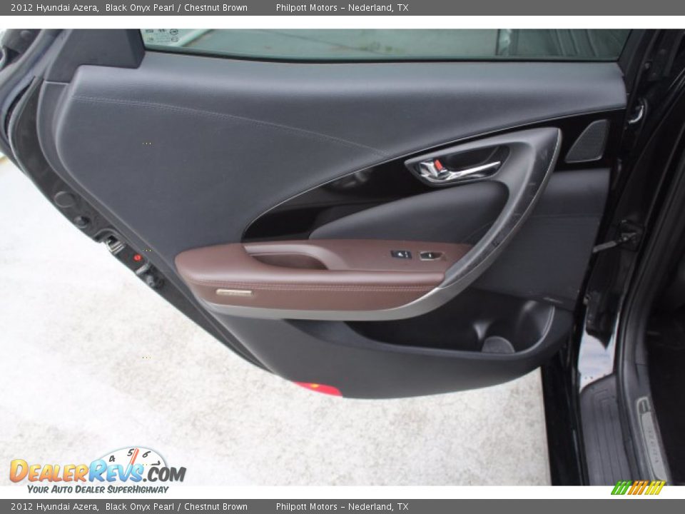 2012 Hyundai Azera Black Onyx Pearl / Chestnut Brown Photo #21