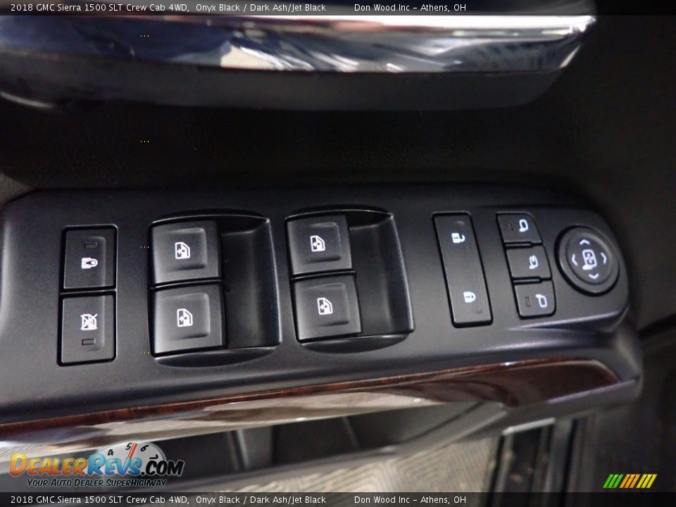 2018 GMC Sierra 1500 SLT Crew Cab 4WD Onyx Black / Dark Ash/Jet Black Photo #23