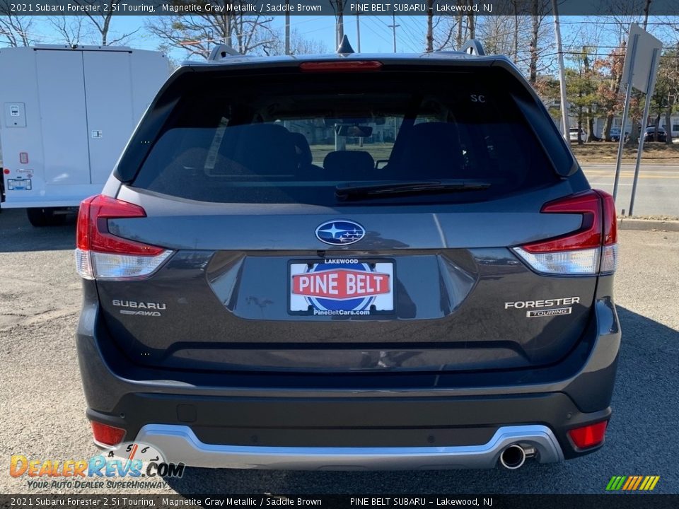 2021 Subaru Forester 2.5i Touring Magnetite Gray Metallic / Saddle Brown Photo #7