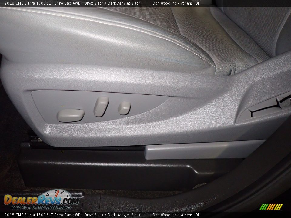 2018 GMC Sierra 1500 SLT Crew Cab 4WD Onyx Black / Dark Ash/Jet Black Photo #25