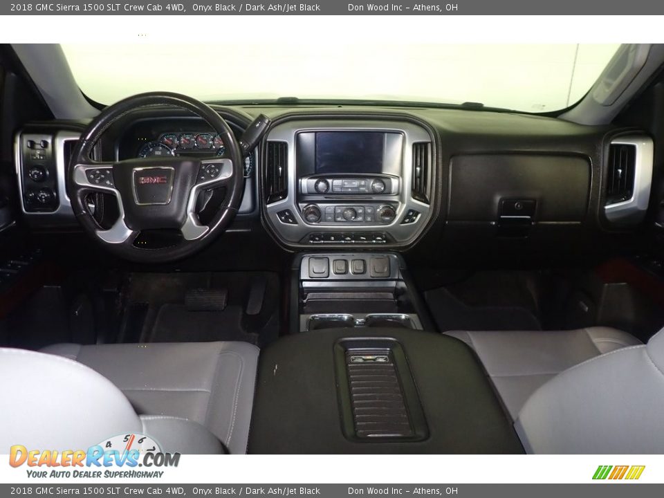 2018 GMC Sierra 1500 SLT Crew Cab 4WD Onyx Black / Dark Ash/Jet Black Photo #26