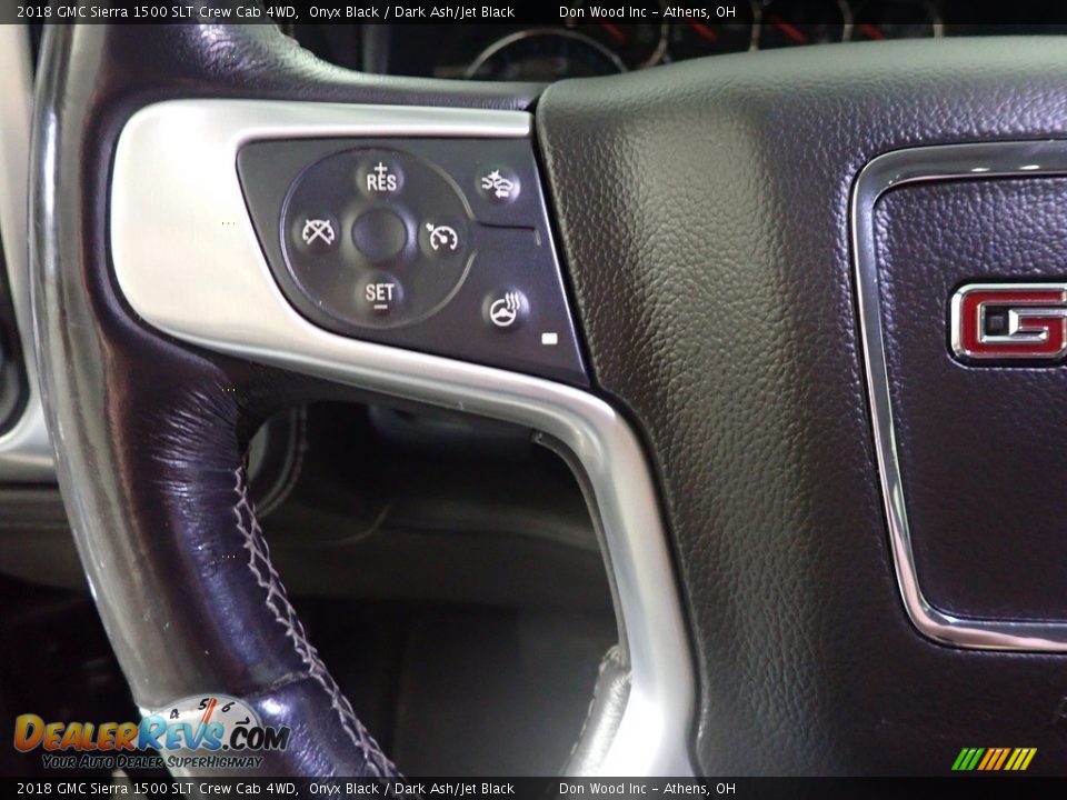 2018 GMC Sierra 1500 SLT Crew Cab 4WD Onyx Black / Dark Ash/Jet Black Photo #30