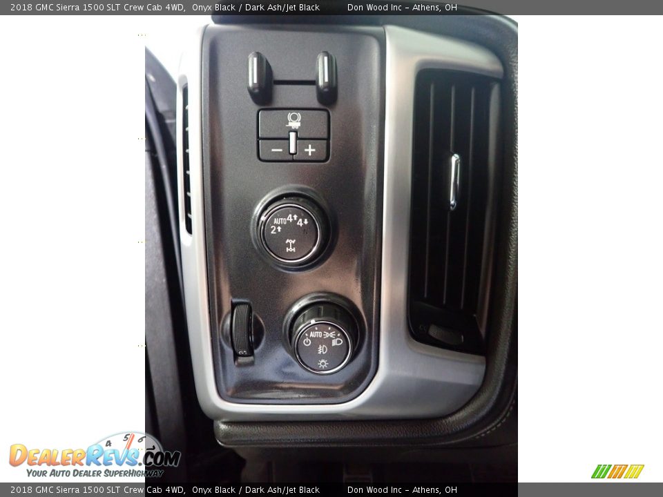 2018 GMC Sierra 1500 SLT Crew Cab 4WD Onyx Black / Dark Ash/Jet Black Photo #32