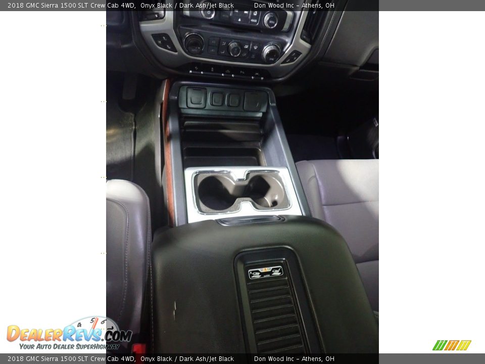 2018 GMC Sierra 1500 SLT Crew Cab 4WD Onyx Black / Dark Ash/Jet Black Photo #33