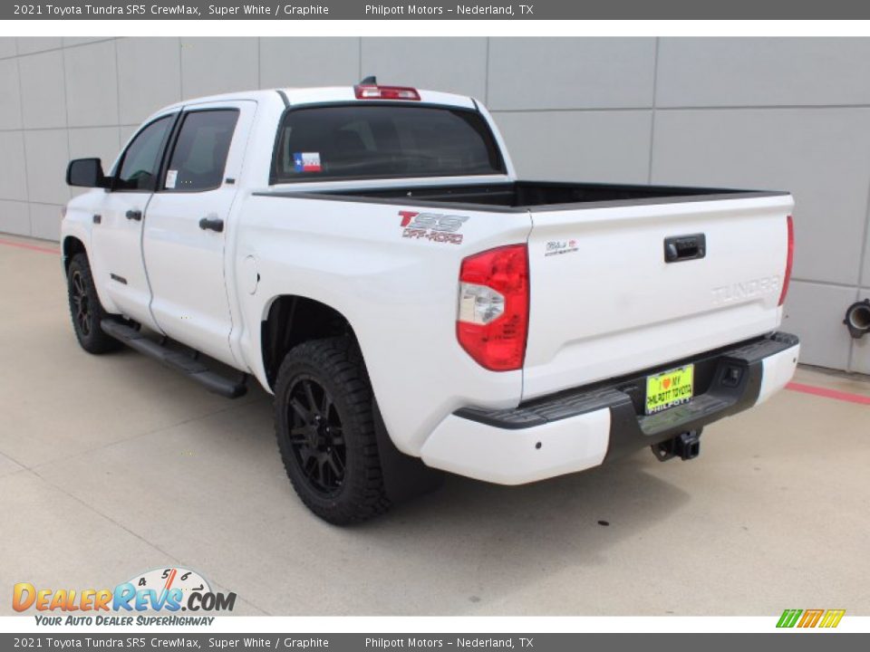 2021 Toyota Tundra SR5 CrewMax Super White / Graphite Photo #6