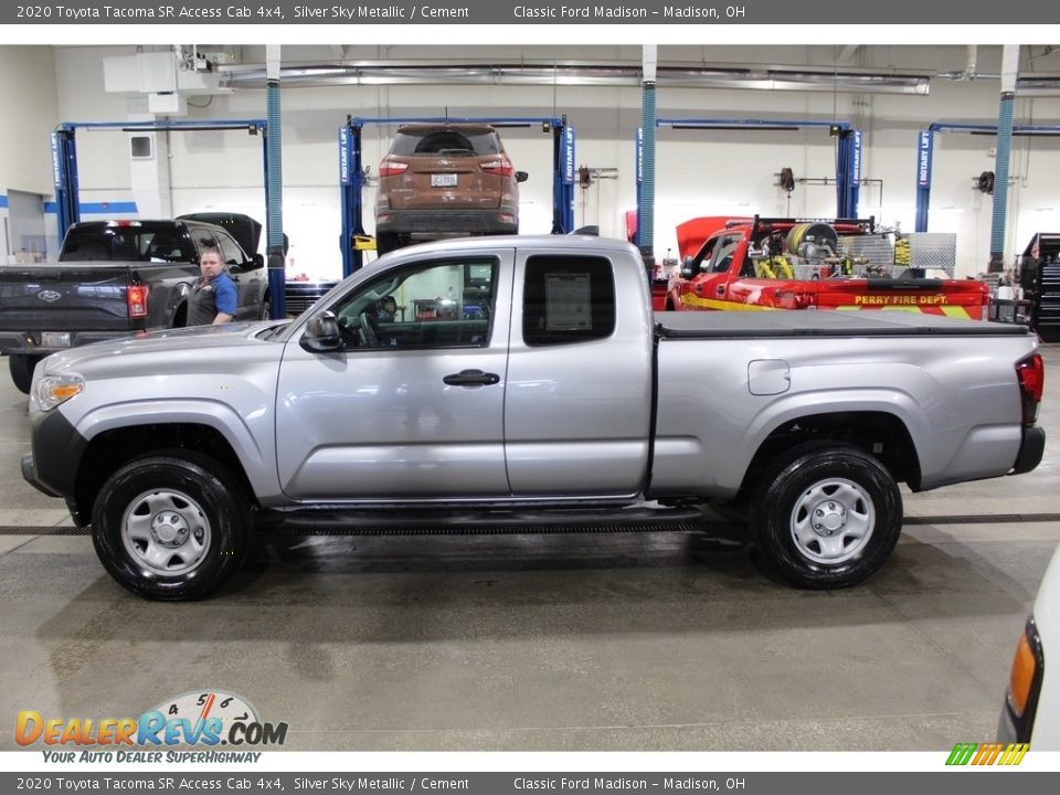 2020 Toyota Tacoma SR Access Cab 4x4 Silver Sky Metallic / Cement Photo #3