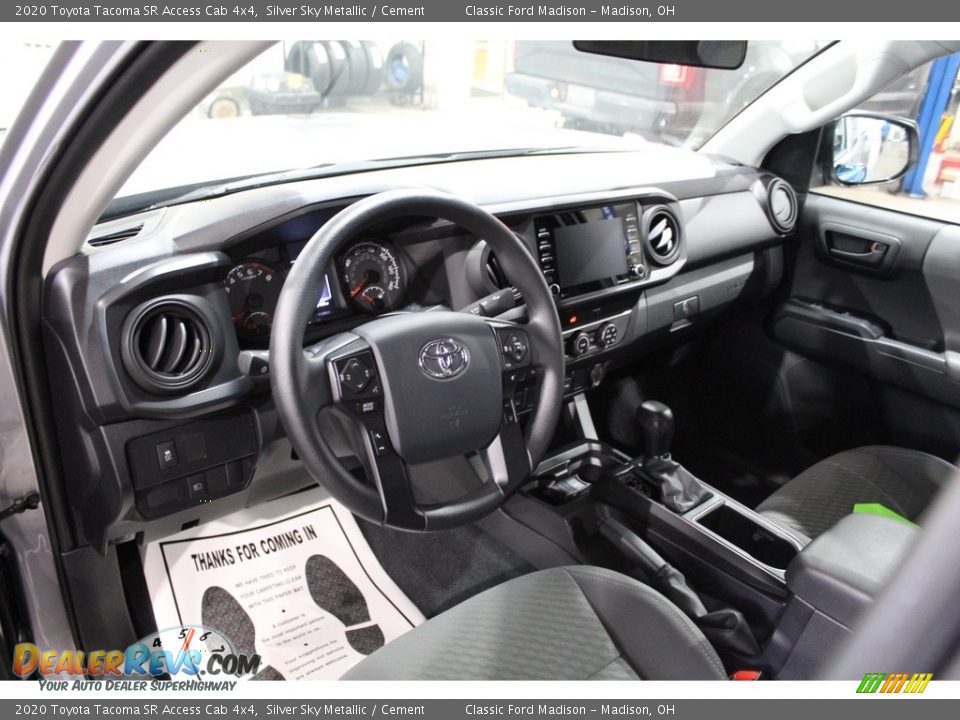 2020 Toyota Tacoma SR Access Cab 4x4 Silver Sky Metallic / Cement Photo #7