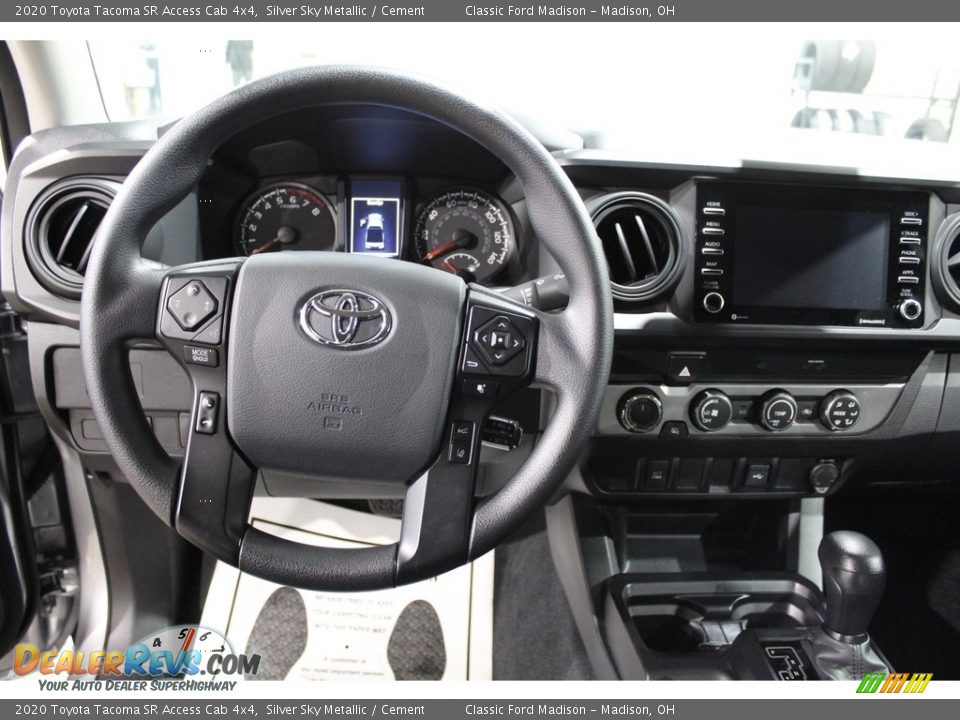 2020 Toyota Tacoma SR Access Cab 4x4 Silver Sky Metallic / Cement Photo #8