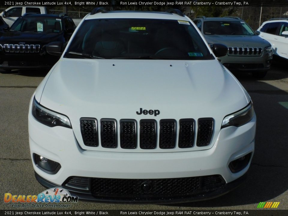 2021 Jeep Cherokee Latitude Lux 4x4 Bright White / Black Photo #2