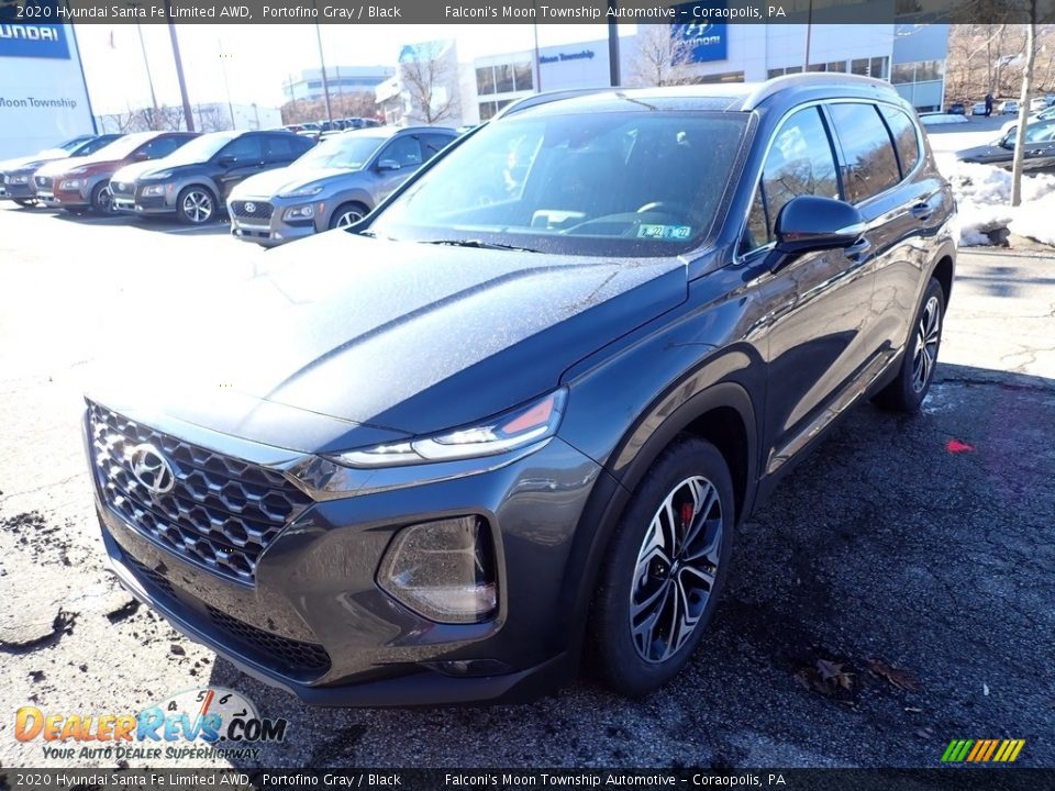2020 Hyundai Santa Fe Limited AWD Portofino Gray / Black Photo #5