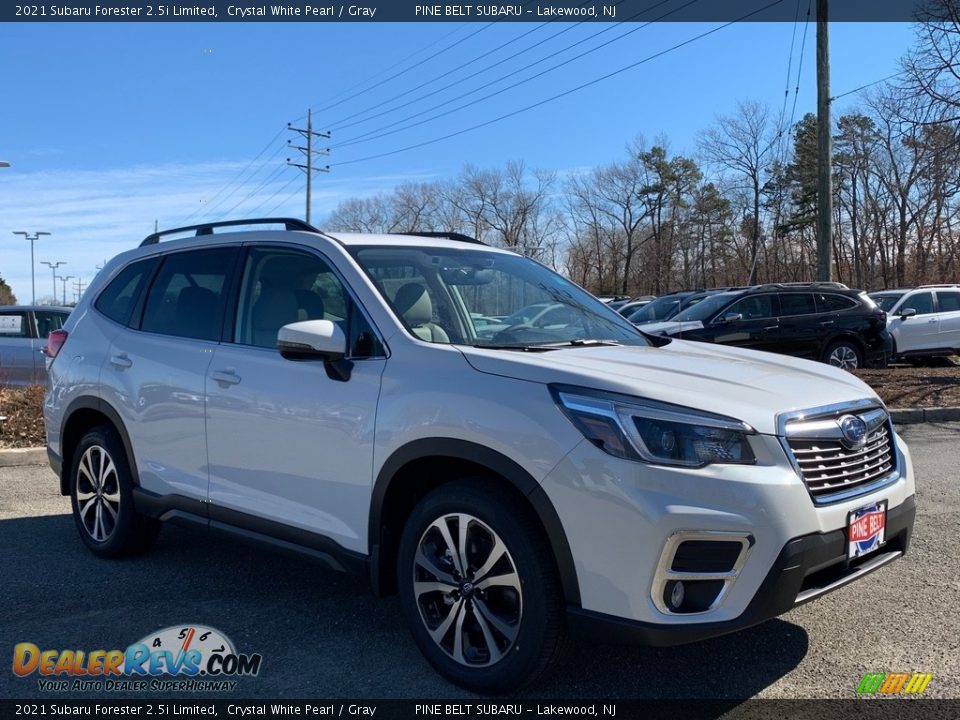 2021 Subaru Forester 2.5i Limited Crystal White Pearl / Gray Photo #1