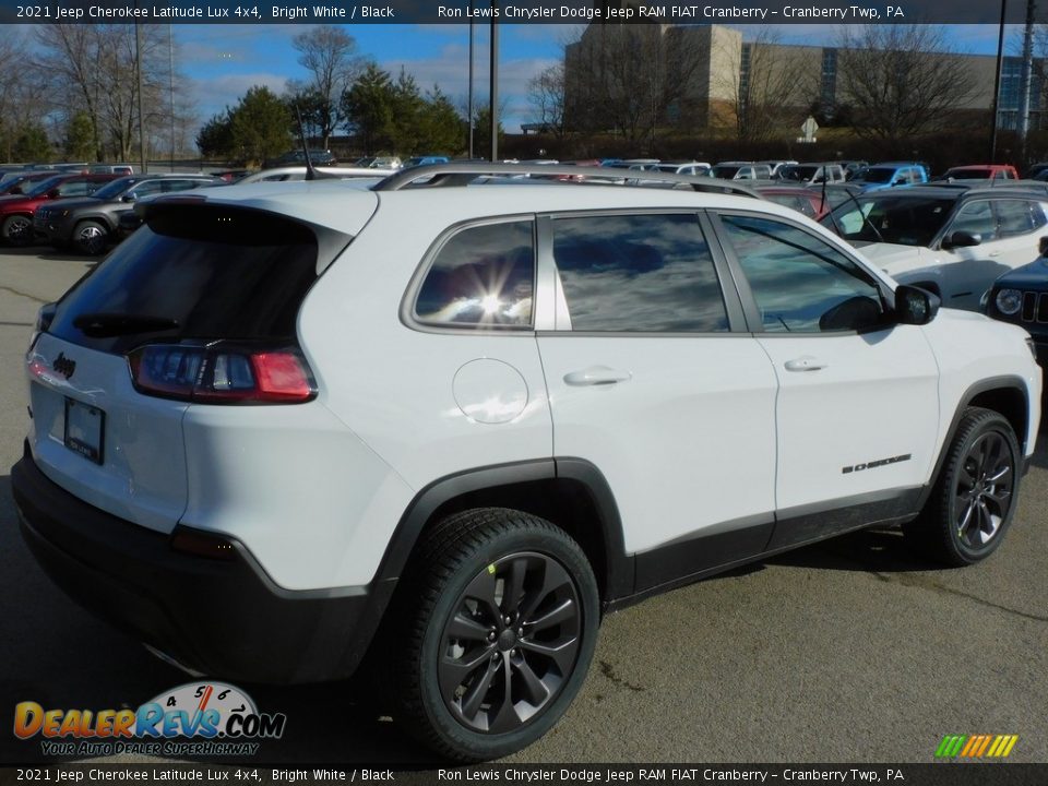 2021 Jeep Cherokee Latitude Lux 4x4 Bright White / Black Photo #5