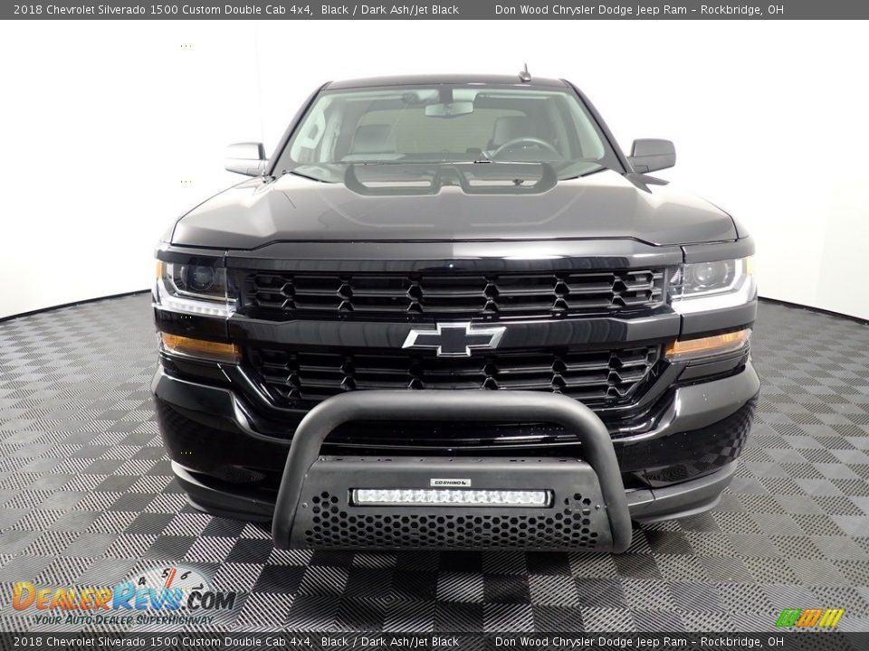 2018 Chevrolet Silverado 1500 Custom Double Cab 4x4 Black / Dark Ash/Jet Black Photo #5