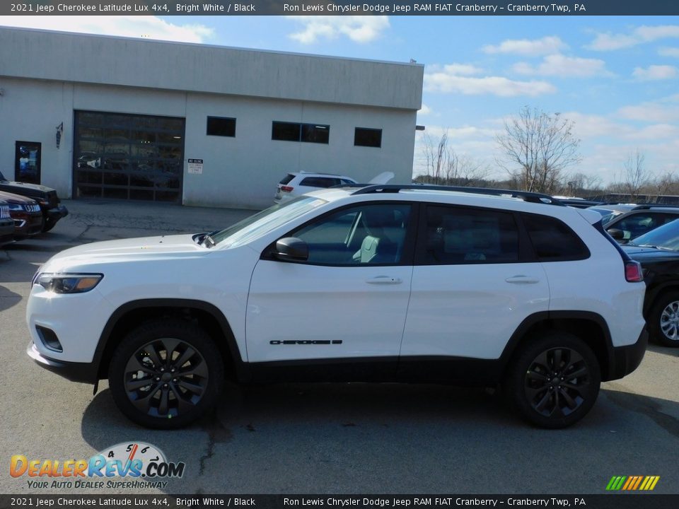 2021 Jeep Cherokee Latitude Lux 4x4 Bright White / Black Photo #9